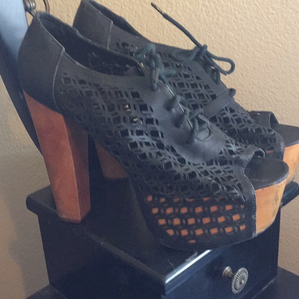 Jeffery Campbell Platform Open Toe Bottles - image 1